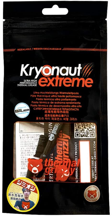 Thermal Grizzly Kryonaut Extreme 2gr 14.2W Multilingual (VPE 50) Yüksek Performanslı Termal Macun